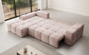 Designer Ecksofa Aila mit Schlaf- und Klappfunktion in Cord