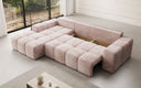 Designer Ecksofa Aila mit Schlaf- und Klappfunktion in Cord