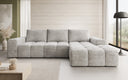 Designer Ecksofa Aila mit Schlaf- und Klappfunktion in Cord