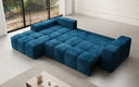 Designer Ecksofa Aila mit Schlaf- und Klappfunktion in Cord