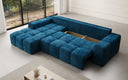 Designer Ecksofa Aila mit Schlaf- und Klappfunktion in Cord