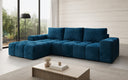 Designer Ecksofa Aila mit Schlaf- und Klappfunktion in Cord