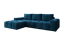 Designer Ecksofa Aila mit Schlaf- und Klappfunktion in Cord