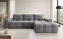 Designer Ecksofa Aila mit Schlaf- und Klappfunktion in Cord