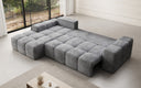 Designer Ecksofa Aila mit Schlaf- und Klappfunktion in Cord
