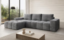 Designer Ecksofa Aila mit Schlaf- und Klappfunktion in Cord