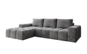 Designer Ecksofa Aila mit Schlaf- und Klappfunktion in Cord