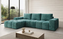 Designer Ecksofa Aila mit Schlaf- und Klappfunktion in Cord