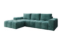 Designer Ecksofa Aila mit Schlaf- und Klappfunktion in Cord
