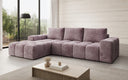 Designer Ecksofa Aila mit Schlaf- und Klappfunktion in Cord