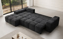 Designer Ecksofa Aila mit Schlaf- und Klappfunktion in Cord