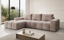 Designer Ecksofa Aila mit Schlaf- und Klappfunktion in Cord