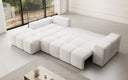 Designer Ecksofa Aila mit Schlaf- und Klappfunktion in Cord