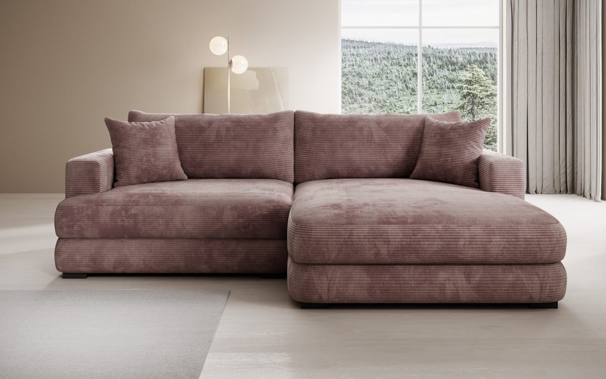 Designer Ecksofa Lima in Cord