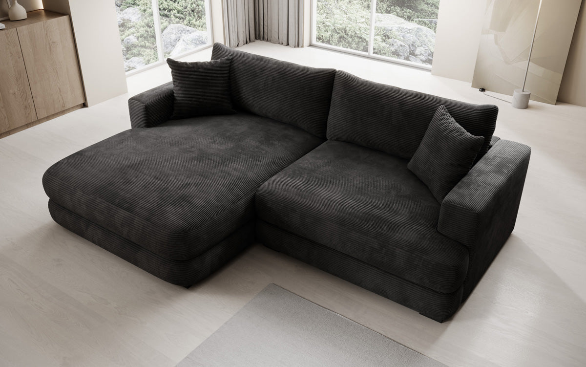 Designer Ecksofa Lima in Cord