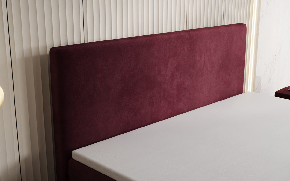 Boxspringbett Kubo mit Stauraum in Samt