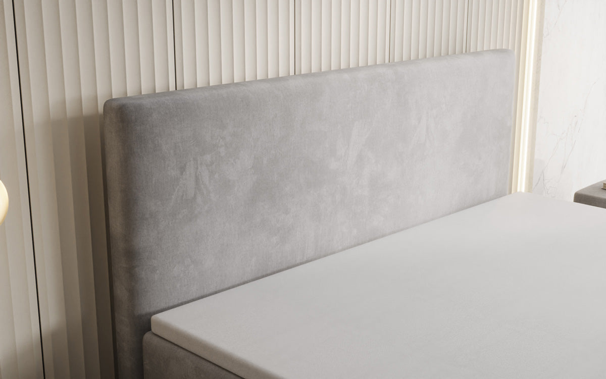 Boxspringbett Kubo mit Stauraum in Samt