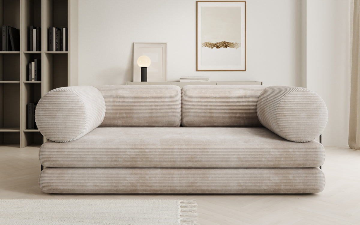 Designer Sofa Lazy Tube 3 Sitzer in Cord