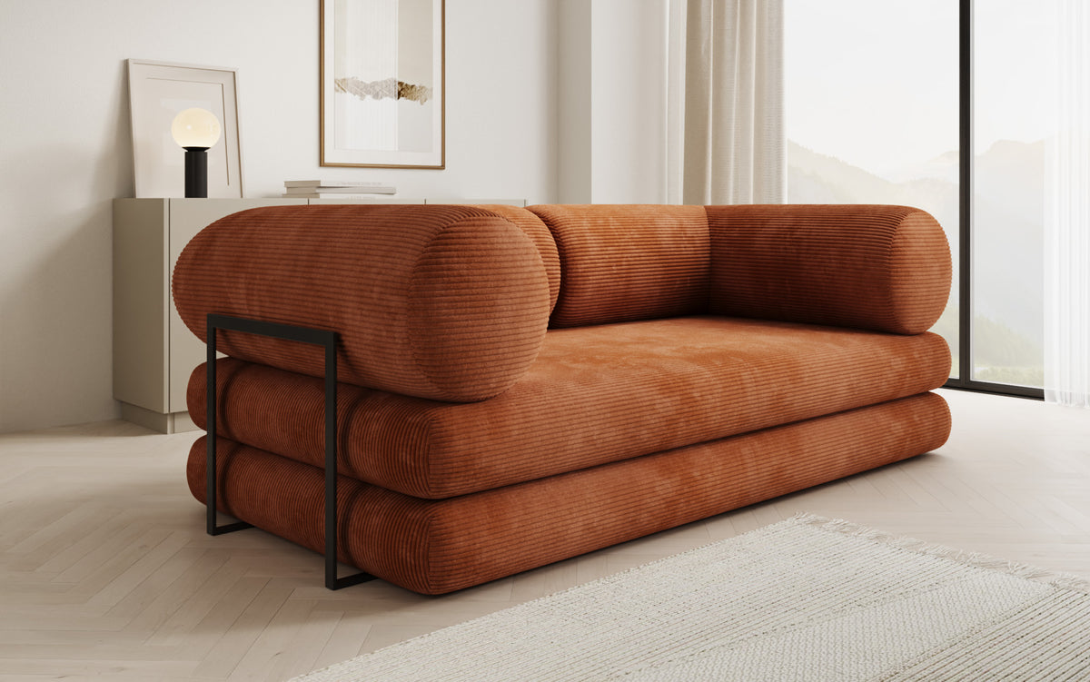 Designer Sofa Lazy Tube 3 Sitzer in Cord
