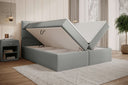 Boxspringbett Carito Bouclé mit USB und Stauraum