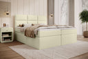 Boxspringbett Carito Bouclé mit USB und Stauraum