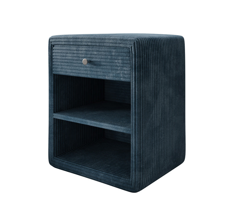 Designer Nachttisch Amy in Cord