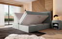 Boxspringbett Sejour Bouclé mit LED u. Stauraum