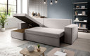 Designer Ecksofa Denver Stoff mit Schlaf- und Klappfunktion