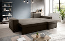 Designer Ecksofa Denver Stoff mit Schlaf- und Klappfunktion