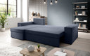 Designer Ecksofa Denver Stoff mit Schlaf- und Klappfunktion