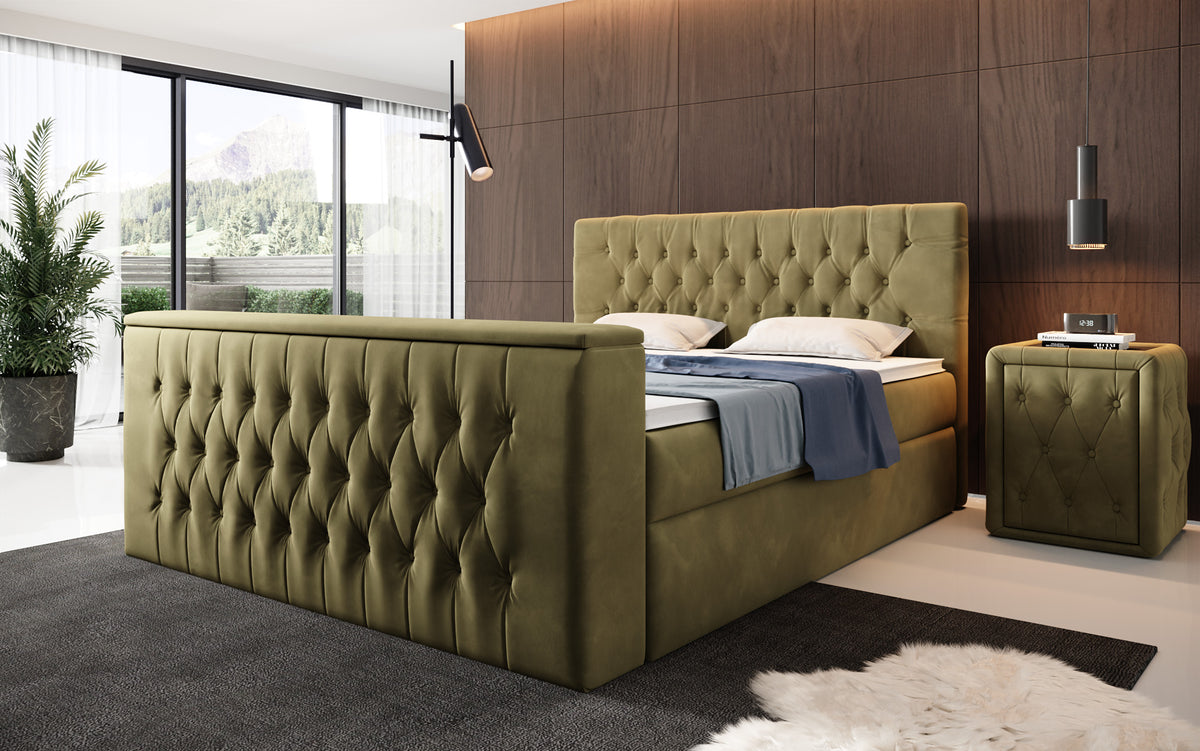 Boxspringbett Velano mit TV Lift und Stauraum