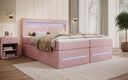 Boxspringbett Minera mit LED, USB und Stauraum
