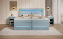 Boxspringbett Minera mit LED, USB und Stauraum