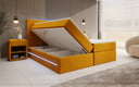 Boxspringbett Voyage mit LED u. Stauraum in Samt