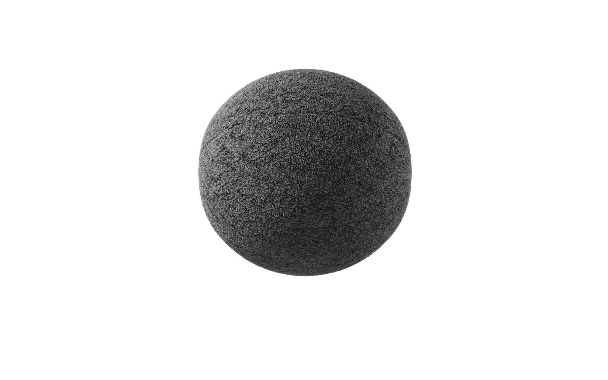 Rundes Zierkissen Sphere ⌀35 cm aus Bouclé