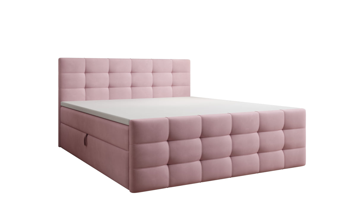Boxspringbett Luxor Samt mit Stauraum