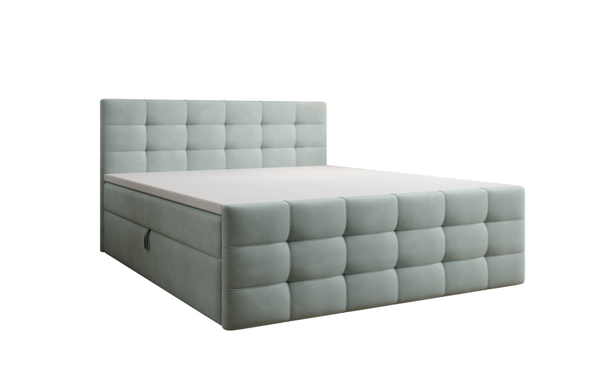 Boxspringbett Luxor Samt mit Stauraum