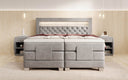 Boxspringbett Velora Samt elektrisch verstellbar mit LED