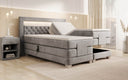 Boxspringbett Velora Samt elektrisch verstellbar mit LED