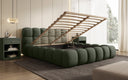 Designer Polsterbett Boston Bouclé mit Stauraum