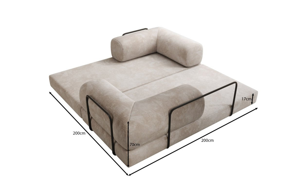 Designer Sofa Lazy 3 Sitzer in Cord