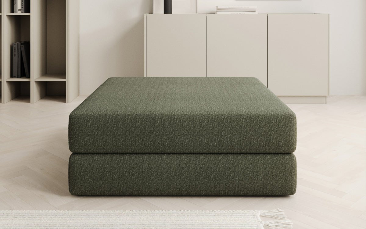 Beistellhocker Lazy in Bouclé