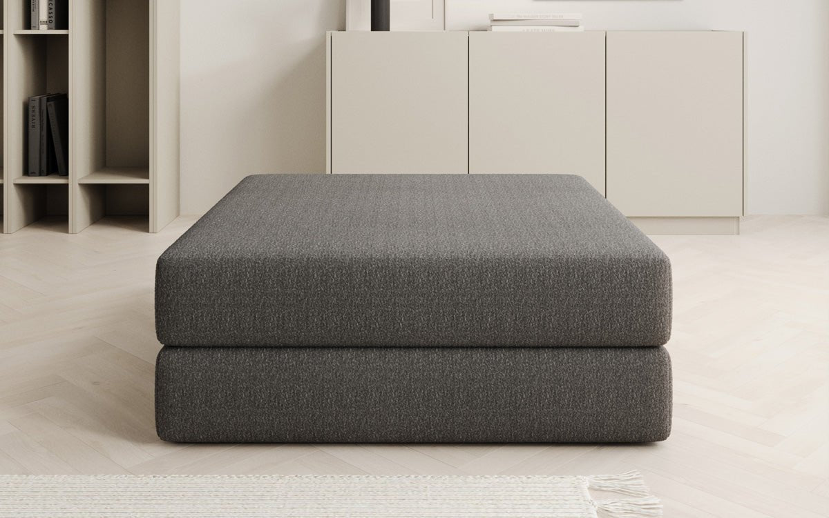 Beistellhocker Lazy in Bouclé