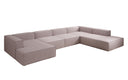 Designer Sofa Lesley U XXL in Strukturstoff