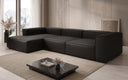Designer Ecksofa Lesley in Echtleder