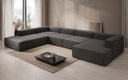 Designer Sofa Lesley U XXL in Bouclé