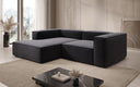 Designer Ecksofa Lesley Mini in Strukturstoff