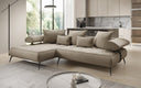 Designer Ecksofa Sydney II Samt mit elektrischer Schlaffunktion