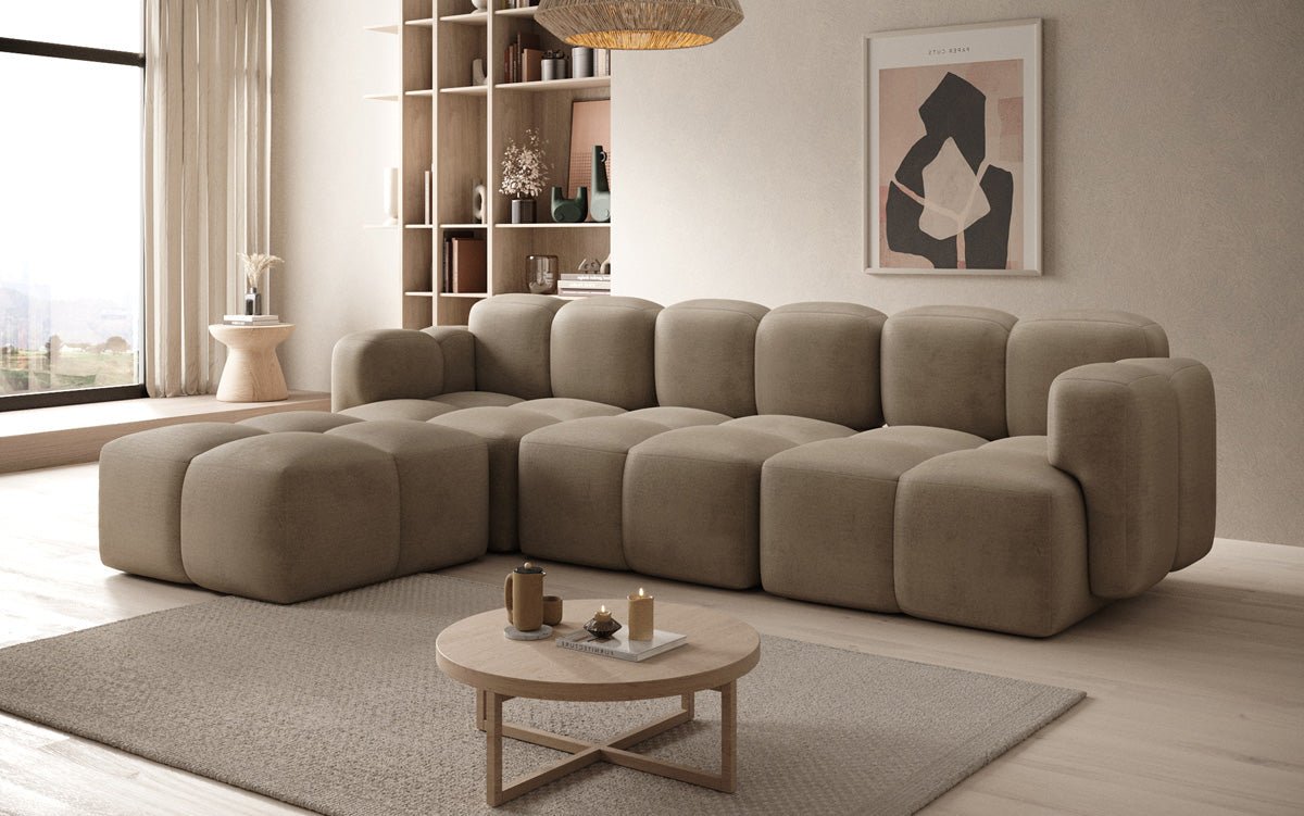 Designer L Sofa Celly in Samt
