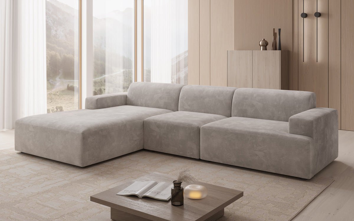Designer Sofa Monza L Maxi in Samt